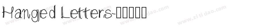 Hanged Letters字体转换